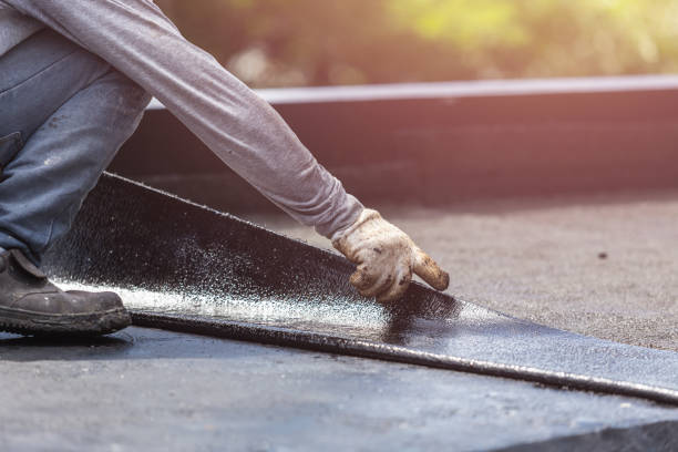 Professional Basement Waterproofing technician working in Union City, OH